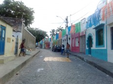 Ruas de Olinda em preparação.